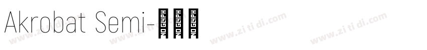 Akrobat Semi字体转换
